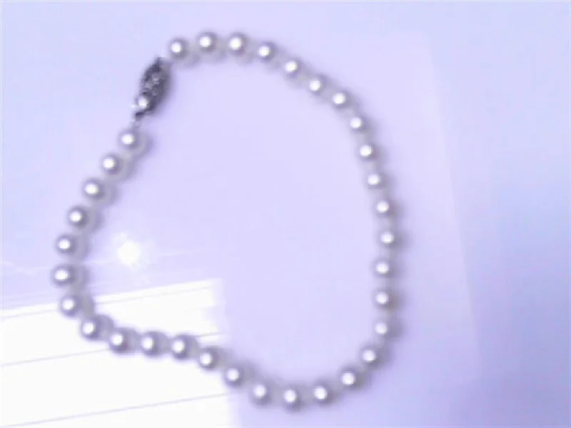 Luxury Silver Bracelets-Pearl Bracelet