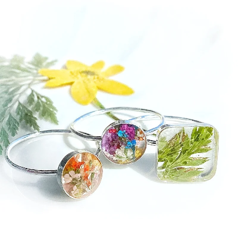 Wedding Engagement Ring Set-Botanical Garden Rings Size 7 - BG32