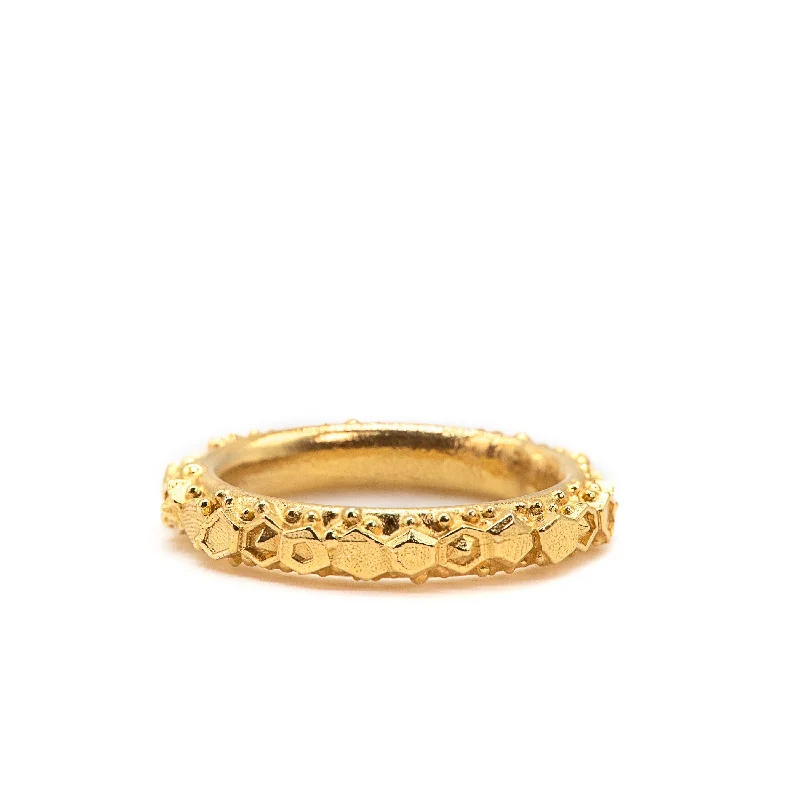 Personalized Wedding Ring-Dainty London Gold Hebe Ring