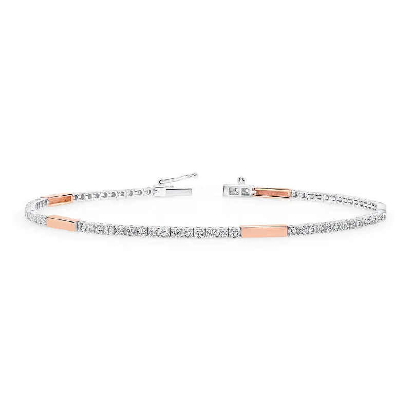 Elegant Charm Bracelets-Uneek Tennis Collection 1-Row Link Bracelet