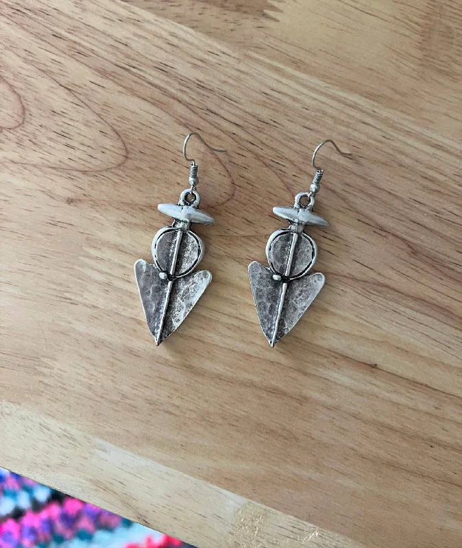 Elegant Statement Earrings-Anatolian Boho Earrings - "Arrow"