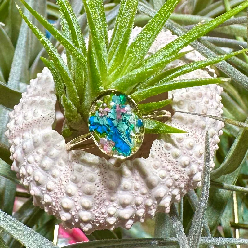 Vintage Art Deco Ring-Botanical Garden Ring - BG92