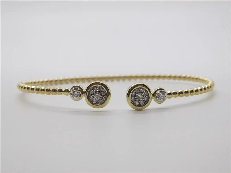 Elegant Charm Bangle Bracelets-Diamond Bracelet