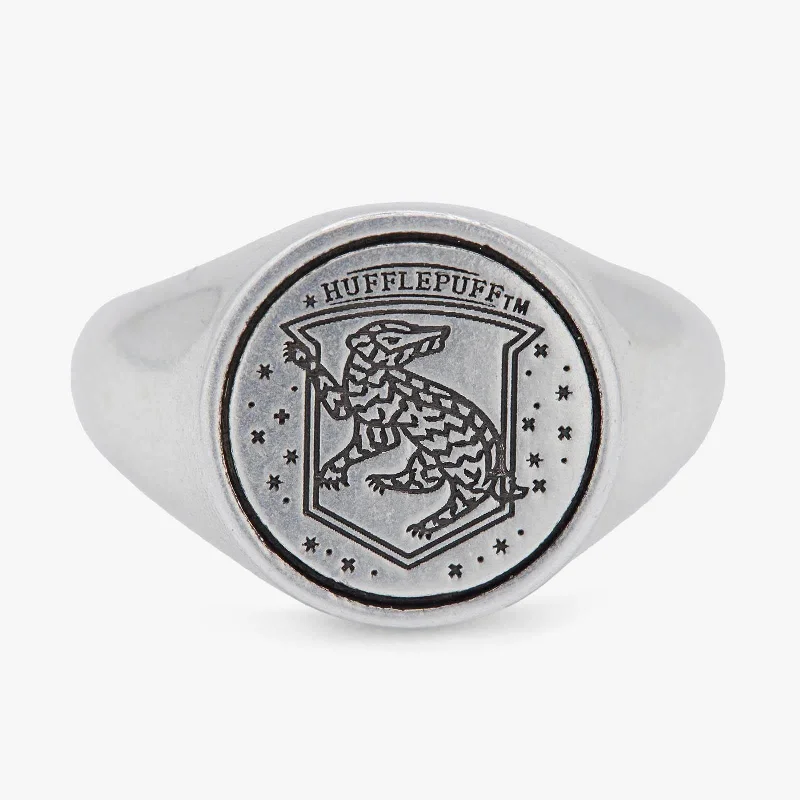 Unique Vintage Wedding Ring-Hufflepuff™ Class Ring