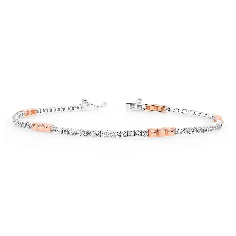 Multi-Layered Bracelets-Uneek Tennis Collection 1-Row Link Bracelet