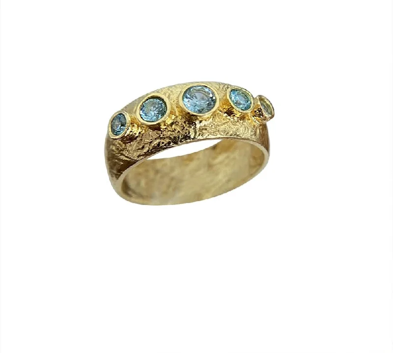 Men's Statement Ring-Yaron Morhaim Blue by Blue Topaz Ring