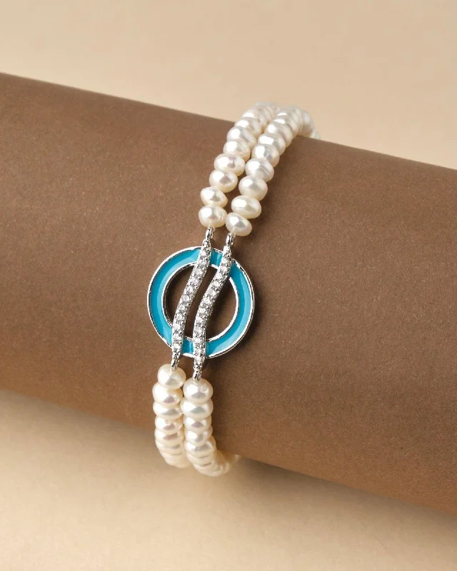 Double Layered Bracelets-Pretty Pearl Bracelet