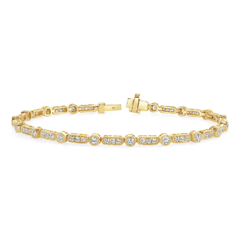 Crystal Bracelets for Women-Uneek Bouquet Collection Link Bracelet