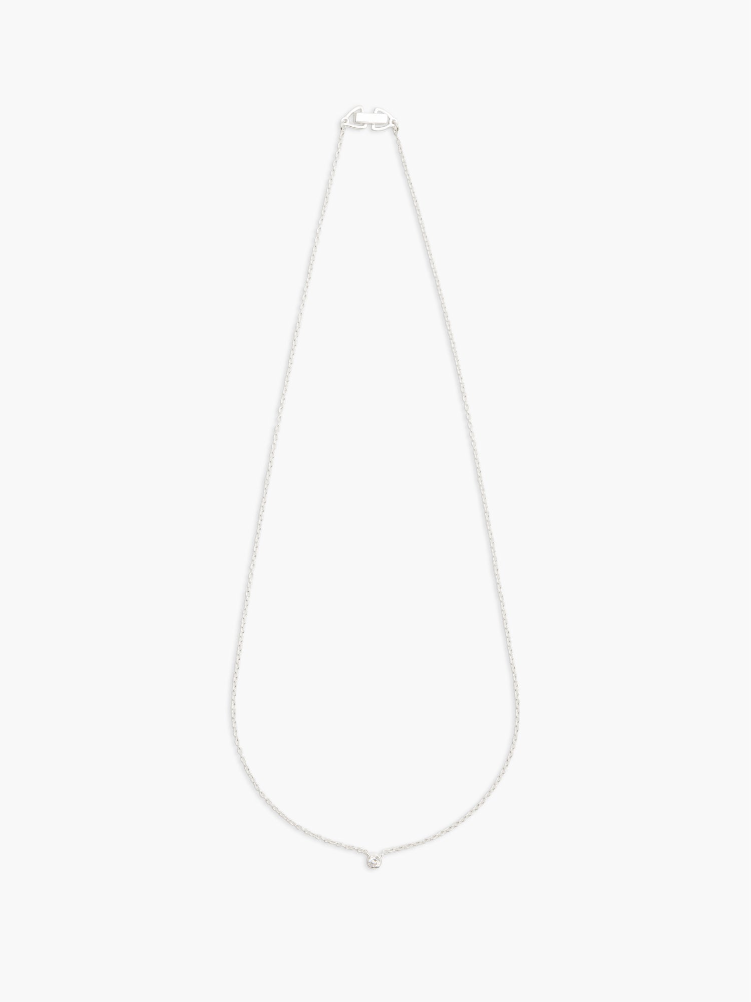 Sterling Silver Necklace-Oda Floating Necklace