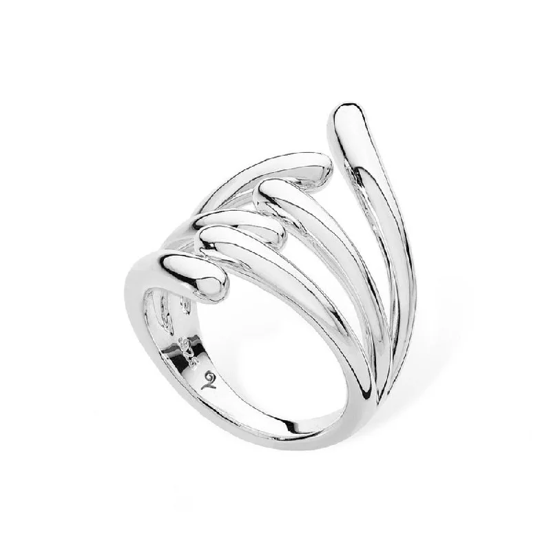 Silver Vintage Ring-Silver 6 Drop Ring