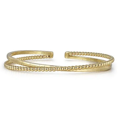 Traditional Indian Bangles-14K Yellow Gold Bujukan Bangle