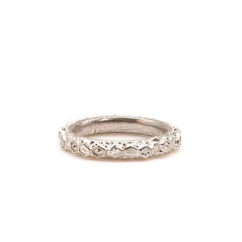 Two-Tone Gold Ring-Dainty London Silver Hebe Ring