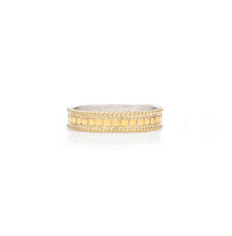 Retro Gemstone Ring-Anna Beck Classic Gold Stacking Dot Ring