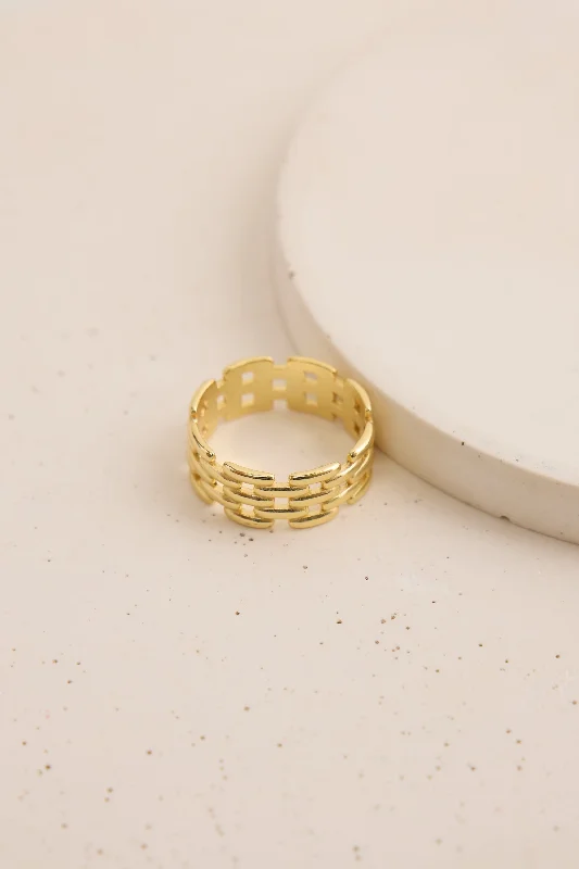 Designer Gold Ring-Olivia Ring Gold