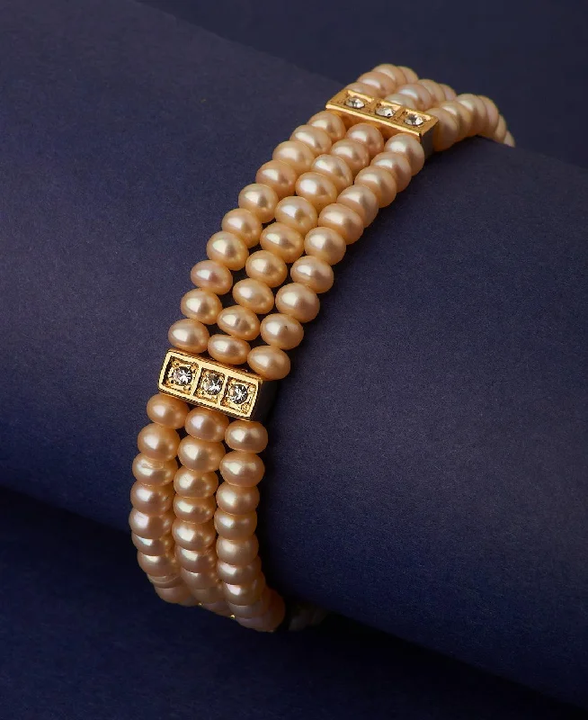 Tennis Bracelets with Diamonds-Trendy Real Pearl Bracelet