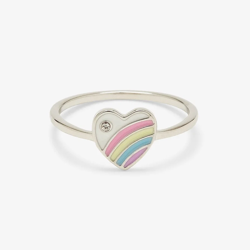 Men's Gold Ring-Pastel Vintage Heart Ring