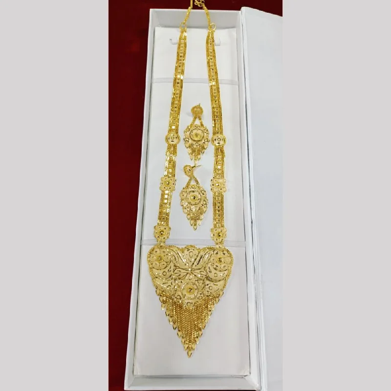 Long Statement Necklace-Pari Art Jewellery Forming Long Necklace Set