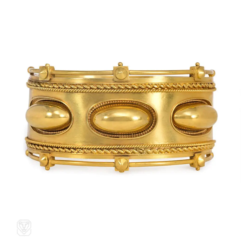 Multi-Layered Gold Bangles-Antique gold lozenge bangle